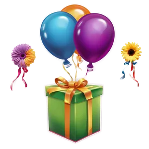 Birthday Flowers Emoji PNG 06272024