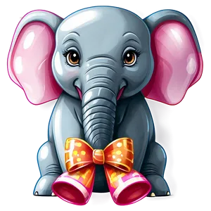 Birthday Party Elephant Cartoon PNG Owu PNG