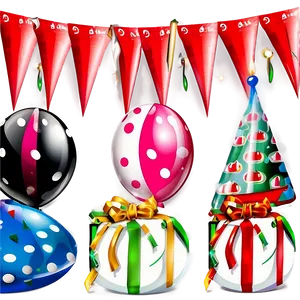 Birthday Party Triangle Banner Png 06272024 PNG image