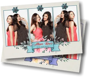 Birthday Photo Booth Strips