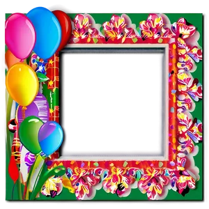 Birthday Photo Frame Png Ybw21 PNG image