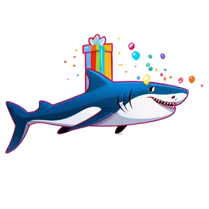 Birthday Shark Celebration Icon Png 52 PNG image