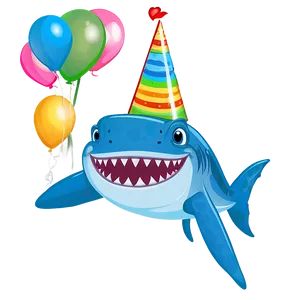 Birthday Shark Happiness Moment Png Eeb93 PNG image