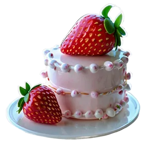 Birthday Strawberry Cute Png 80 PNG image