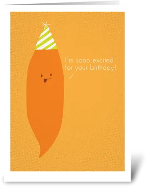 Birthday Yam Greeting Card PNG image