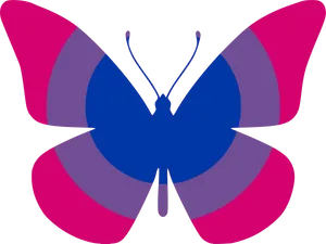 Bisexual Pride Butterfly PNG image