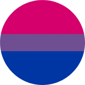 Bisexual Pride Flag Circle PNG image