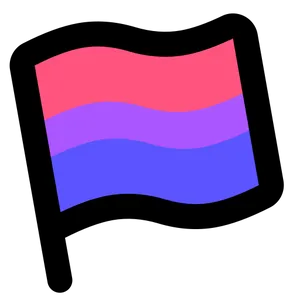 Bisexual Pride Flag Illustration PNG image