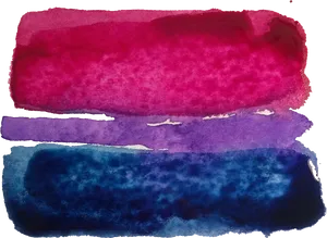 Bisexual Pride Flag Watercolor PNG image