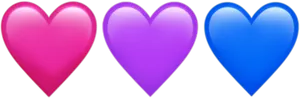 Bisexual Pride Hearts PNG image