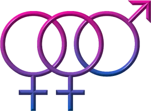 Bisexual Symbol Graphic PNG image