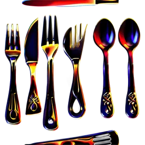 Bistro Style Utensils PNG Spm PNG