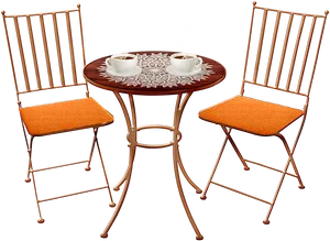 Bistro Tableand Chairs Clipart PNG image