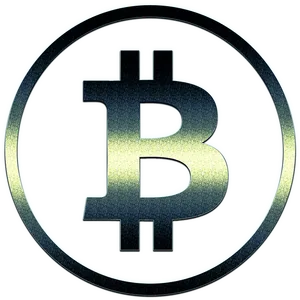 Bitcoin Logo Metallic Texture PNG image