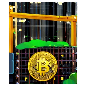 Bitcoin Mining Graphic Png Rxa37 PNG image