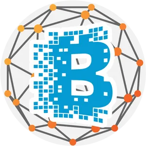 Bitcoin Network Illustration PNG image
