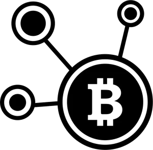 Bitcoin Network Outline PNG image