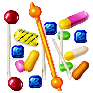Bite-sized Candy Snacks PNG Stt45