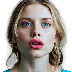 Biting Lip In Surprise PNG Cad26