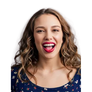 Biting Lip With Smile PNG 64