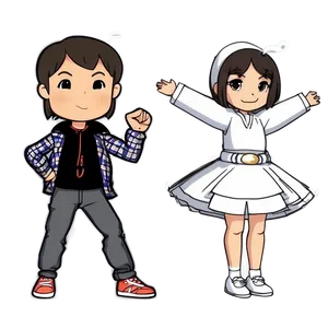 Bitmoji Anime Fan PNG Idt89