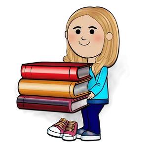 Bitmoji Book Lover Png 06202024 PNG image