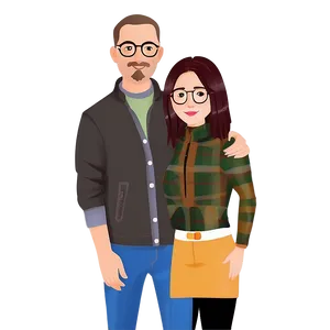 Bitmoji Couple Avatar Png 68 PNG image