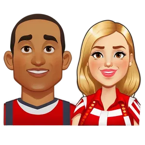 Bitmoji Couple Avatar Png Kgn PNG image