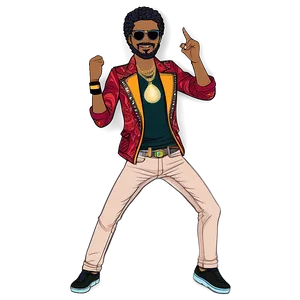Bitmoji Disco Dancer PNG 06202024