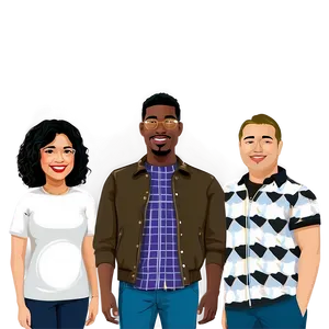 Bitmoji Family Portrait Png 06202024 PNG image