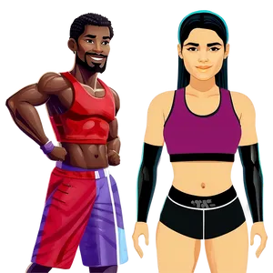 Bitmoji Fitness Look Png 06202024 PNG image