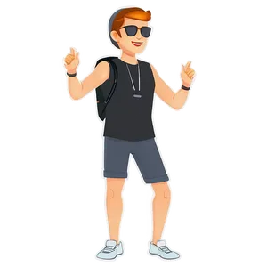 Bitmoji Music Festival Style Png 06202024 PNG image