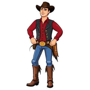 Bitmoji Wild West Cowboy PNG 06202024