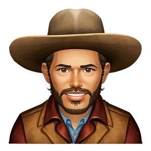 Bitmoji Wild West Cowboy PNG Leq