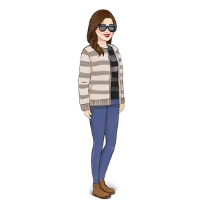 Bitmoji Winter Fashion Png 06202024 PNG image