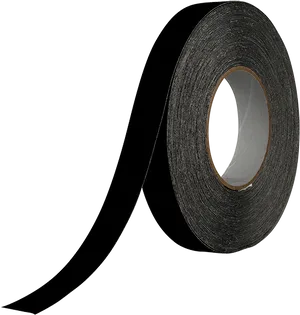 Black Adhesive Tape Roll PNG image