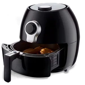 Black Air Fryer Electric Device Png Dov92 PNG image