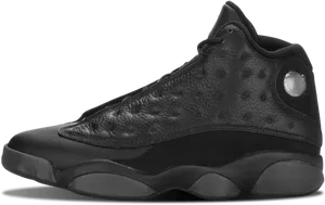 Black Air Jordan13 Sneaker PNG image