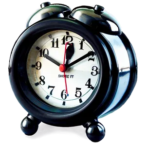 Black Alarm Clock PNG 05252024 PNG