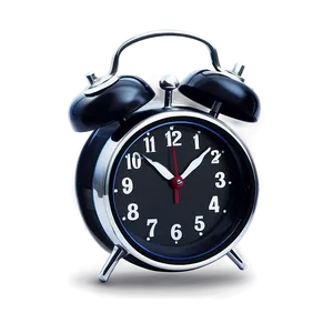 Black Alarm Clock PNG 79