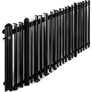 Black Aluminum Fence PNG Eps