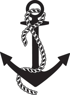 Black Anchor Graphic PNG image
