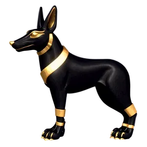 Black And Gold Anubis Png 49 PNG image