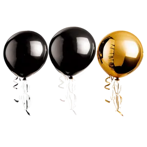 Black And Gold Balloon Fiesta PNG 06132024 PNG