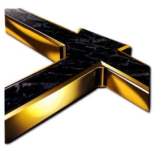 Black And Gold Cross Png Hvb82 PNG image