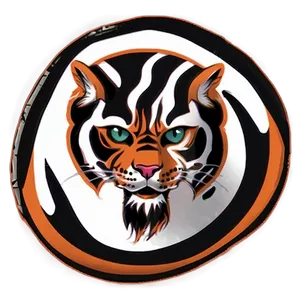 Black And Orange Bengals Logo Png Ddm43 PNG image