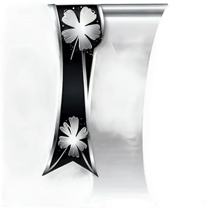 Black And Silver Banner PNG 64