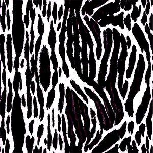 Black And White Animal Print PNG Jfp