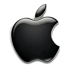 Black And White Apple Logo PNG 05232024