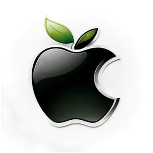 Black And White Apple Logo Png Yin PNG image